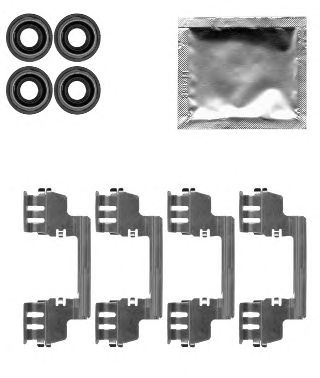 HELLA PAGID 8dz355204761 -  Комплектующие, колодки дискового тормоза